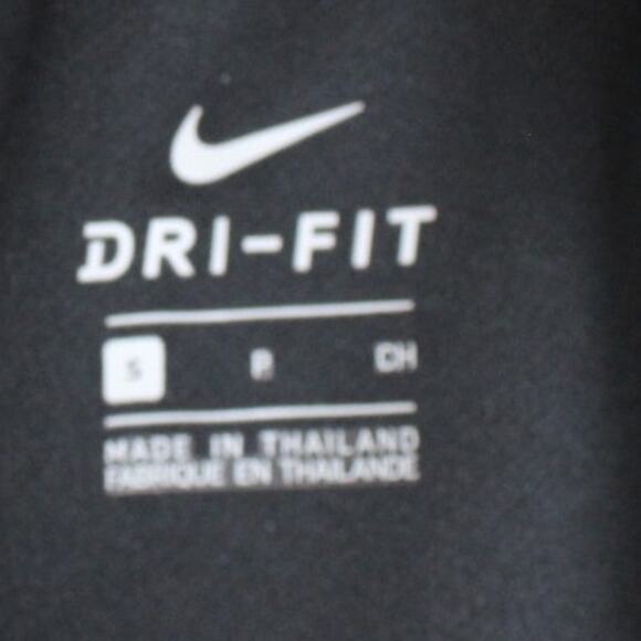 Nike Dri-Fit Shorts Fold-Over Waist Black Womens Size Small 4inch inseam unlined - Picture 4 of 5